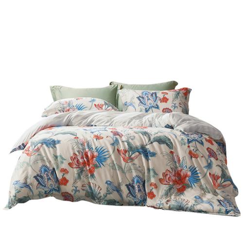 富安娜（fuanna） 春涧鹊语 床品套件 床单230*240CM*1+被套203*229CM*1+枕套：74*48CM*2 四件套203*229cm 花色（单位：套）