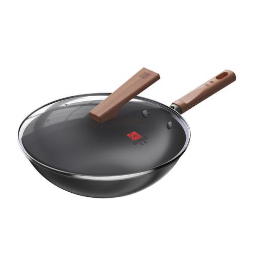 三禾（SANHO） 无涂层不粘铁锅 TC32T7 32cm,含盖 (单位:个)