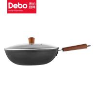 德铂 炒锅 艾娜系列 精铁 DEP-DZ323 32cm 1个/箱 (单位:个)