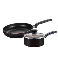 苏泊尔（SUPOR） 火红点不粘二件套 锅具 TP2112E 煎锅口径24cm,奶锅口径16cm含盖 (单位:套) 黑色