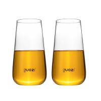 果兹（GUOZI） 春露绿茶杯 高硼硅玻璃 GZ-S63 500ml*2 (单位:套)