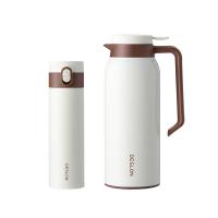 德世朗 杯壶套装 DZX-TZ001 保温杯420ml  保温壶1450ml (单位:套) 白色
