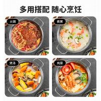 美厨 不锈钢蒸汤锅 雅致系列 MCDS-2561 28cm 含盖 6个/箱 (单位:个) 本色