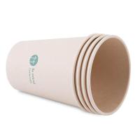 得力（deli） 19208 竹纤维纸杯 250ml 100只/袋（单位：袋）本色