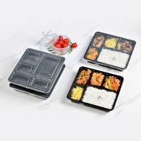 特美居 一次性五格饭盒 A/B款随机发 TMJ-466 19.5*18*5cm 150套/箱 (单位:箱)