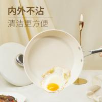 温仑山（VELOSAN） 鹅卵石平底煎炒锅 VE1110a-2023 26cm (单位:个) 白玉兰