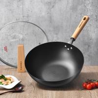 康巴赫 米纹轻量真不锈炒锅 精铁无涂层 KGM-C32L 32cm (单位:个)