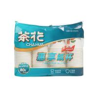 茶花（CHAHUA） 307003 一次性加厚纸杯 218ml 80只装 (单位: 包)