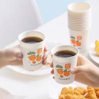 茶花（CHAHUA） 307003 一次性加厚纸杯 218ml 80只装 (单位: 包)