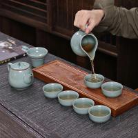 八方礼 BFL2020-39 汉高石瓢壶 茶具套装 10件套 绿色（单位：套）组合：茶壶230ml X1,茶海X1,茶杯40ml X6,茶漏X1,茶托X1