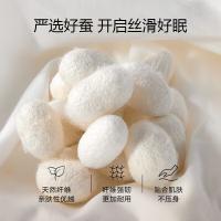 罗莱家纺（LUOLAI） 全棉蚕丝四季被 200*230cm 200*230cm (单位:床) 白色
