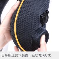 易旅 商务U枕 按压充气 30*30*13cm (单位:个) 炫酷黑