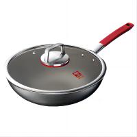 康巴赫 无涂层钛不粘炒锅 KGT-C32A 32cm (单位:个) 黑色