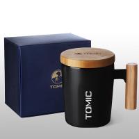 特美刻（TOMIC） TCL1329 马克杯 陶瓷杯 400ml 黑色木柄（单位：只）