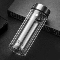 希诺 XN-6596 双层玻璃杯 410ml (单位: 个)