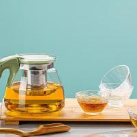 艾逸瑶选 CJ-21150 沁翠玻璃茶壶套装 玻璃茶壶950ML*1+玻璃茶杯70ML*4（单位：套）新老包装随机发货