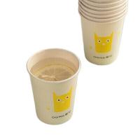 茶花（CHAHUA） 307002 一次性米菲原浆纸杯 225ML  40个/包  (单位：包 )