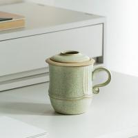 万仟堂 春竹 陶瓷杯 300ml 青色（单位：个）