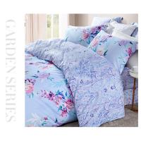 LOVO 磨毛床品四件套 云端花间 枕套48*74cm*2被套200*230cm床单230*241cm (单位:套) 紫色