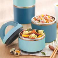 艾逸瑶选 贝卡斯双层不锈钢饭盒 930ML CJ-21041 （单位：个）