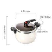 德世朗 珐琅锅 微压营养锅 DFS-T833A-WH-WLH 6.5L (单位:个)
