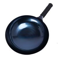 金卫德 手打无涂层铁锅 味来可期 JWD-009 32cm 含盖送锅铲 (单位:个) 黑色