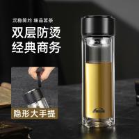 康厨亚（KANGCHUYA） 便携提环耐热防爆双层玻璃杯 KX8658-st320 320ml (单位:个)