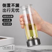 希诺 高硼硅玻璃杯 双层 XN-2906 315ML (单位:个) 颜色随机