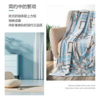 富安娜（fuanna） 伯爵印象 法兰绒毯  180*200cm (单位:条) 蓝色