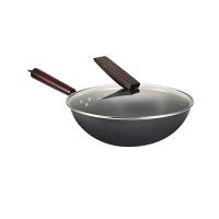 栢士德（BYSTON） BST-166D 铸铁炒锅 32CM (单位: 个) 带锅盖