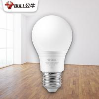 公牛（BULL） LED球泡灯 E27螺口 5W 6500K白光 （单位：支）