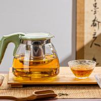 艾逸瑶选 沁翠玻璃茶具五件套 CJ-21150 玻璃茶壶950ml*1+玻璃茶杯70ml*4 (单位:套) 新老包装随机发货