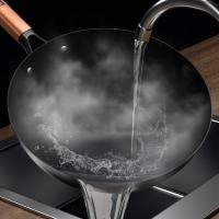 中康 不粘铁锅 无涂层0氟 ZGD-C32G 32cm (单位:个) 黑色