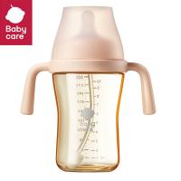 夕尔（babycare） 歪头仿母乳防呛学饮杯 BC2303544 300ml (单位:个) 欧泊粉