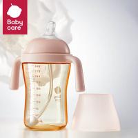 夕尔（babycare） 歪头仿母乳防呛学饮杯 BC2303544 300ml (单位:个) 欧泊粉