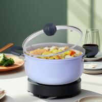 炊大皇 汤锅 匠紫系列 JZ22TG 22cm 含盖 (单位:个) 紫