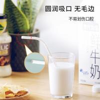 茶花（CHAHUA） 可弯纸吸管 独立包装 100支 6*200mm*50支*2包 2包/箱 (单位:包)
