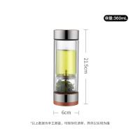苏泊尔（SUPOR） 茶水分离玻璃杯 360ml (单位:个) 小牛皮棕