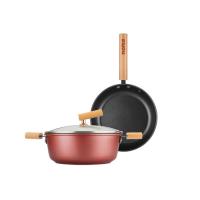 赫曼德 铂尔尼不粘两件套 HMD-9724 24cm (单位:套) 红色