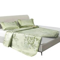 喜芙妮（SOFTNIE） 青翠冰丝席 XF-X2401 席子 180*200cm  枕套 47*71cm*2 (单位:套) 绿色