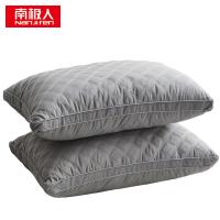 南极人（NanJiren） 绗缝立体枕 亲肤小方格纤维 NJZT250 45*70cm*2 (单位:套) 灰色