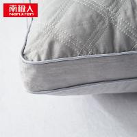 南极人（NanJiren） 绗缝立体枕 亲肤小方格纤维 NJZT250 45*70cm*2 (单位:套) 灰色