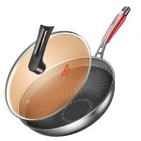 康巴赫（KOBACH） 抗菌不锈钢炒锅 CHC32A4 32cm (单位:个)