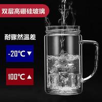 富光（FUGUANG） 双层玻璃杯 700B-520 525ml (单位:个) 新老包装随机发货 透明
