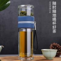 果兹（GUOZI） 泡茶师随行杯 高硼硅玻璃 GZ-S51 290ml (单位:个) 睿智黑