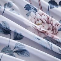 梦洁家纺 纯棉四件套 风婉 1010189508 被套200*230cm床单230*235cm枕套 50*70cm*2 (单位:套) 蓝紫色
