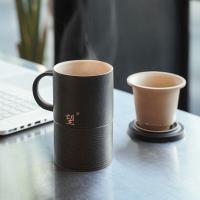 万仟堂 望杯 陶瓷杯 500ml (单位:套) 黑色