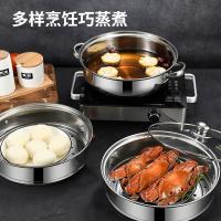 栢士德（BYSTON） 双层不锈钢蒸汤锅 BST-06 28cm (单位:个)