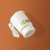 康巴赫（KOBACH） 便携保温咖啡杯 LPB38B02 380ml (单位:个) 白金色