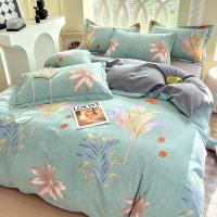 圣之澜 全棉四件套 磨毛加厚 C22105 被套200*230cm  床单245*245cm 枕套48*74cm*2 (单位:套) 花色